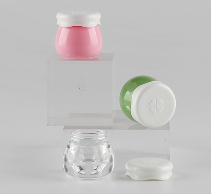 プラスチックキャップ 10ml アクリル化粧品 小型顔クリームボトル
