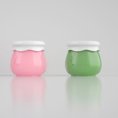 プラスチックキャップ 10ml アクリル化粧品 小型顔クリームボトル
