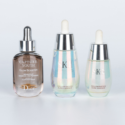 競争力のあるガラス丸いドロッパーボトル 血清とエッセンス 30ml 50ml どんな色でもOK