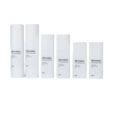 15ML 30ML 50ML ホワイトマット無空気ローションポンプ ボトル 0.25ml 放出率 Pp スプレーポンプ