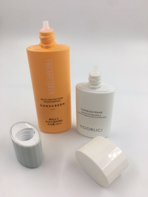 受け入れられる顧客のロゴ 30ml 50ml HDPE 柔らかいプラスチック 空の日焼け止め クリームのパッケージ