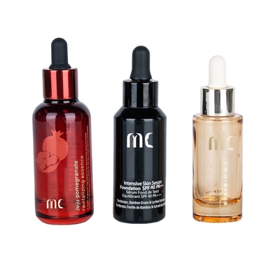 グラスラウンドドロッパーボトル 30ml 50ml 末期用とラグジュアリーエッセンス血清 チェジアン 防護