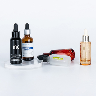 グラスラウンドドロッパーボトル 30ml 50ml 末期用とラグジュアリーエッセンス血清 チェジアン 防護