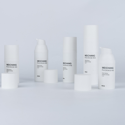 PP素材 身体用ローション用空気のないローションポンプボトル 15ML 30ML 50ML ホワイト 丸 0.25ML