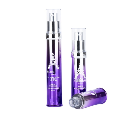 工業化粧品 15ml 20ml 30ml スクリーンプリントとUVクラフトの空気のないポンプボトル