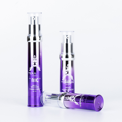 工業化粧品 15ml 20ml 30ml スクリーンプリントとUVクラフトの空気のないポンプボトル