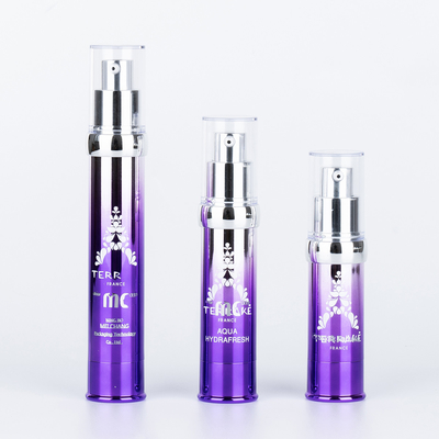 工業化粧品 15ml 20ml 30ml スクリーンプリントとUVクラフトの空気のないポンプボトル