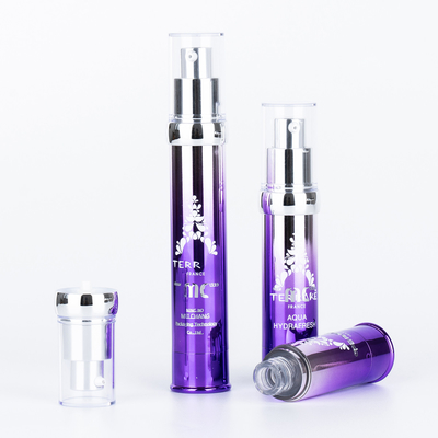 工業化粧品 15ml 20ml 30ml スクリーンプリントとUVクラフトの空気のないポンプボトル