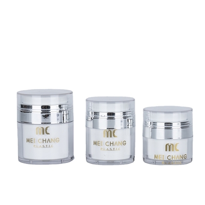 化粧品 15ml 30ml 50ml 空気のないボトル 丸い形 プラスチック製の包装 スクリーン印刷 カートンボックス 化粧品容器