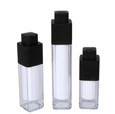 20ml 30ml 50ml 空気のないアクリルローションボトル 空気のないポンプとスクリーンプリント